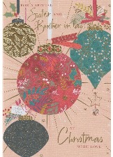 For A Special Sister And Brother-in-Law At Christmas With Love